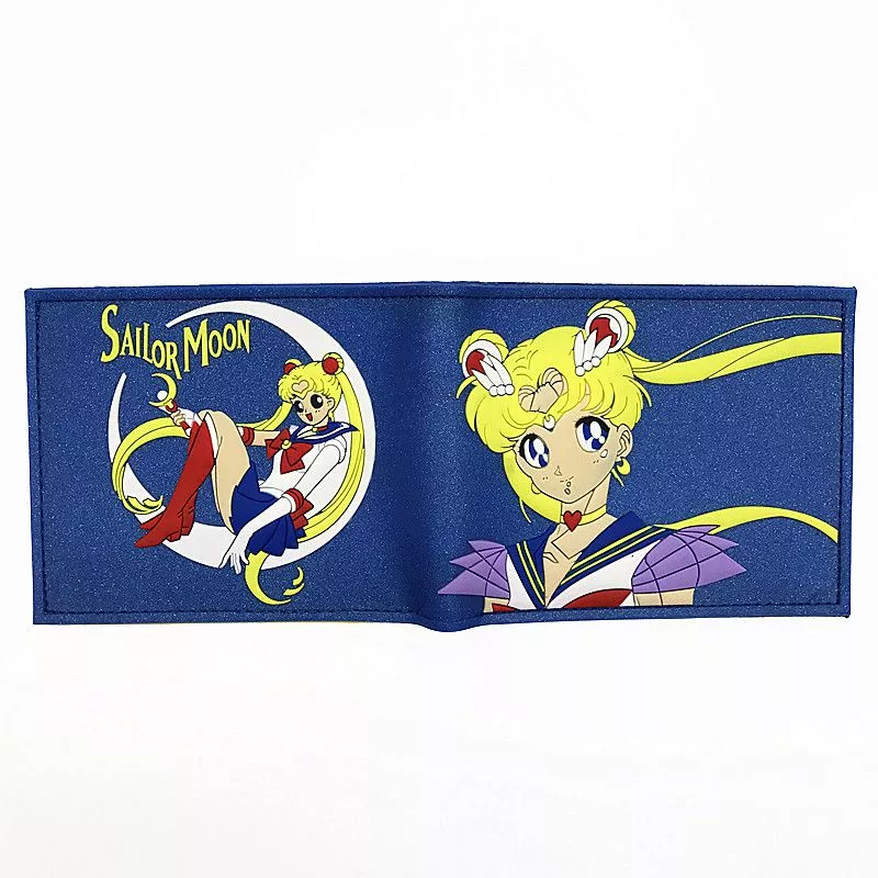 carteira anime sailor moon 034 1 Touken ranbu carteira feminina de couro sintético, carteira feminina feita em couro sintético de poliuretano com zíper e espaço para cartões