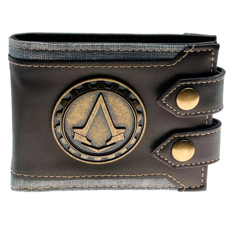 Carteira Assassin's Creed Homens Carteira Pequena Carteira Do Vintage Bolsa de Alta Qualidade Designer De Curto