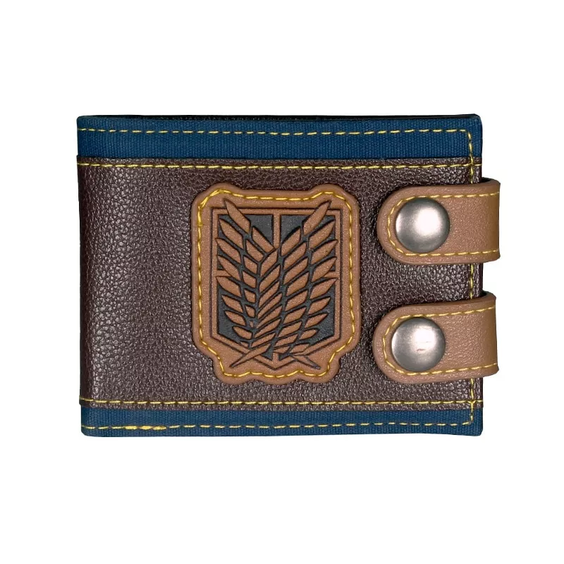 Carteira Attack on titan carteira moda de alta qualidade carteiras masculinas designer nova bolsa feminina dft1434