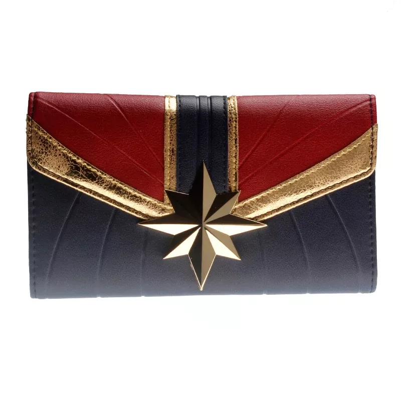 carteira capita marvel retangular tri fold dft 6037 vingadores avengers Carteira Star Wars Emblema DFT-2021 Branca