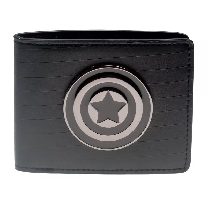 Carteira Capitão América Escudo Preto Vingadores Avengers Marvel DFT-1324