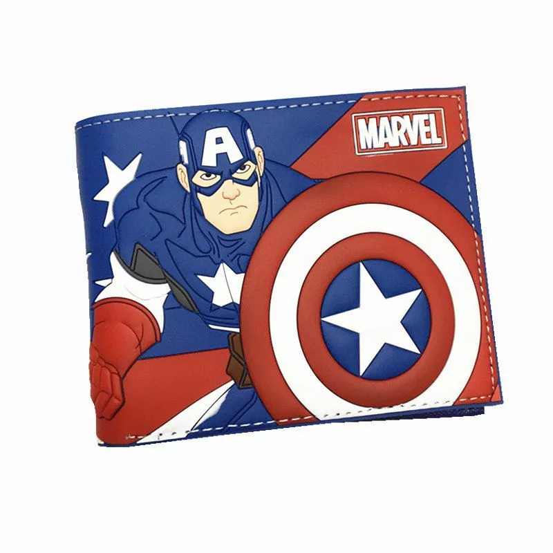 carteira capitao america escudo Colar Vingadores Marvel Capitão América Escudo Prata