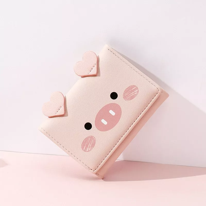 carteira de couro pu feminina bolsa de desenho animado porta carteira Estojo Kawaii simples grade dot saco de lápis de lona papelaria armazenamento organizador lápis caso escola fornecimento