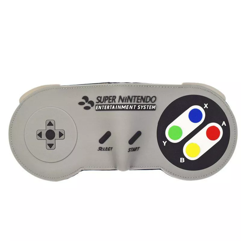 Carteira Estilo Controle Video Game Nintendo Cinza
