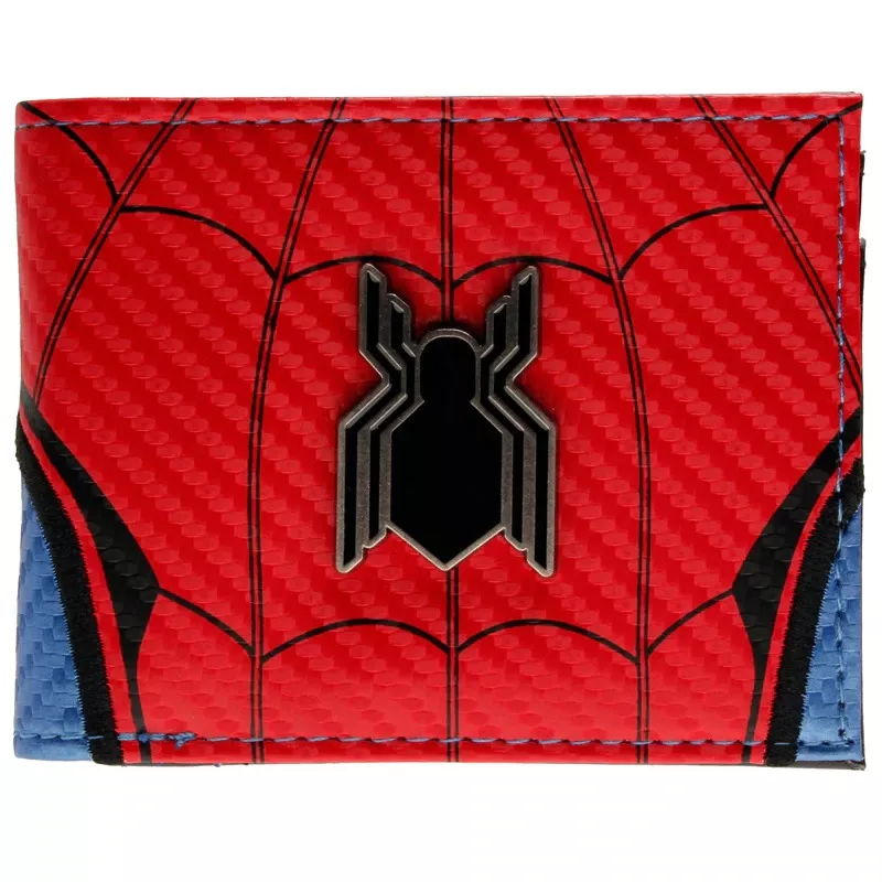 Carteira Homem-Aranha Spider-Man Uniforme Emblema DFT-3004 Marvel Vingadores Avengers