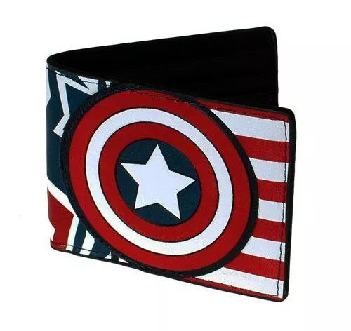 carteira logo capitao america captain america Carteira Estilo Controle Video Game Cinza Playstation 5