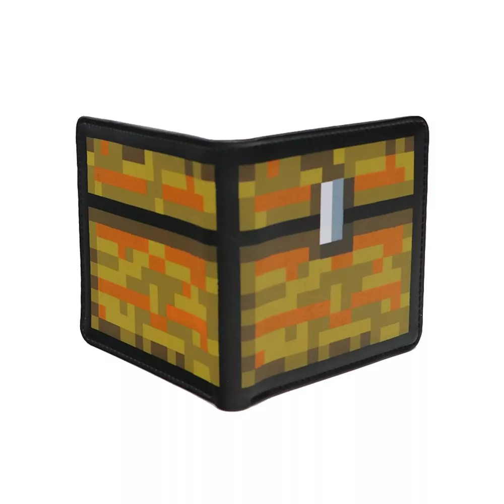 Carteira Mincraft Game Amarela Masculina