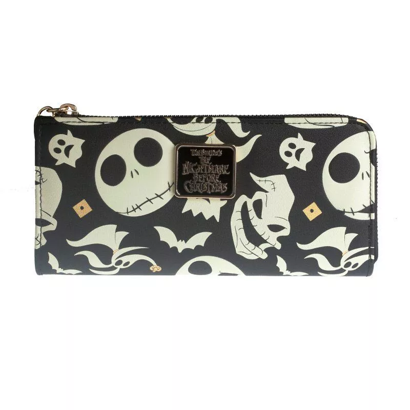 carteira nightmare before christmas jack com ziper o pesadelo antes do natal bolsa Carteira jack skellington bolsa feminina pesadelo antes do natal