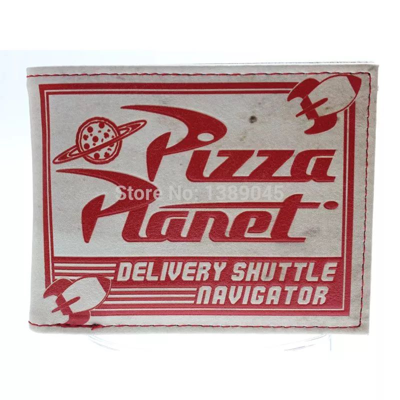 Carteira Pixar Pizza Planet Logo carteira jovens estudantes personalidade breve parágrafo moda bolsa DFT-1317
