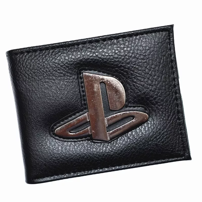 Carteira playstation masculina curto bolsa com bolso de moedas