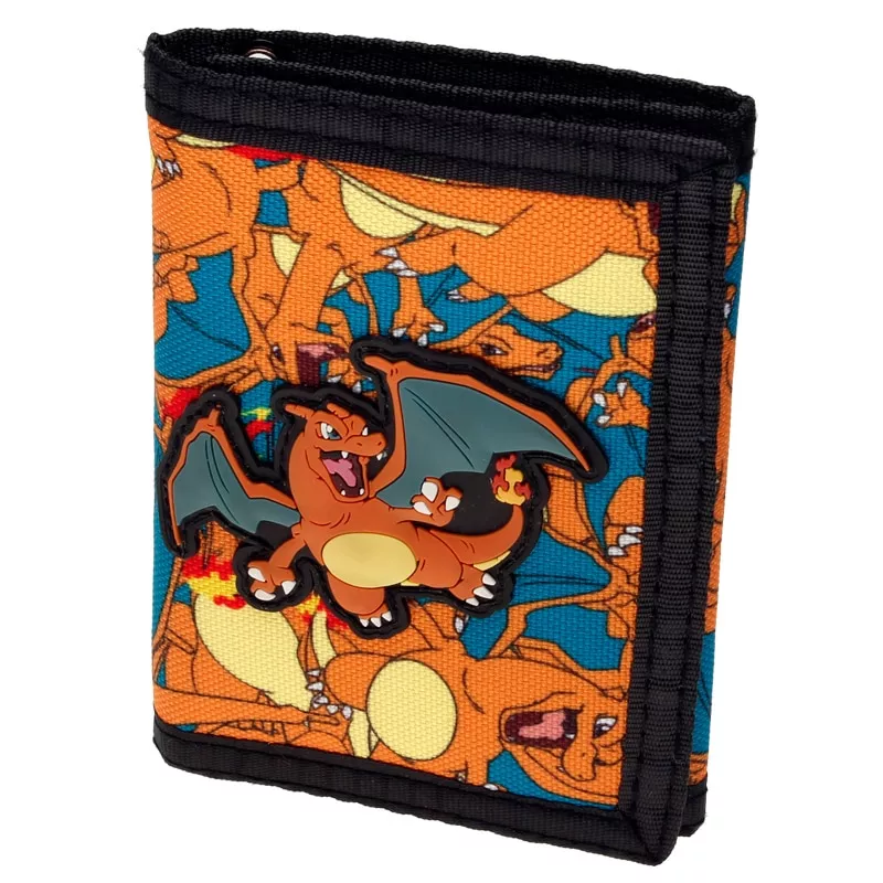 Carteira Pokemon borracha charizard sublimado lona carteira bolsa DFT-2035