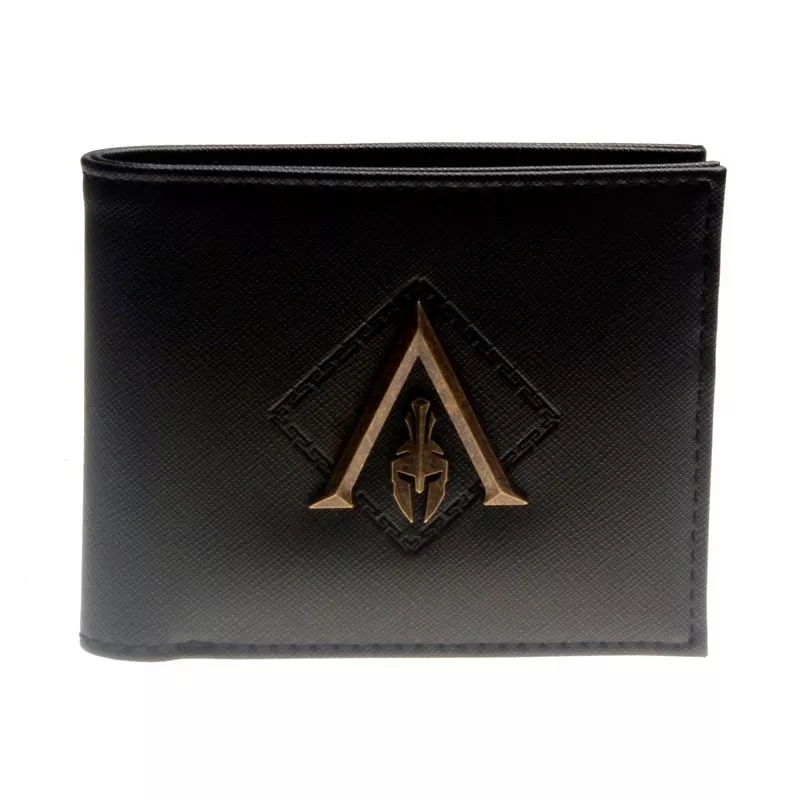 Carteira Preto metal crachá bifold carteira DFT-3143