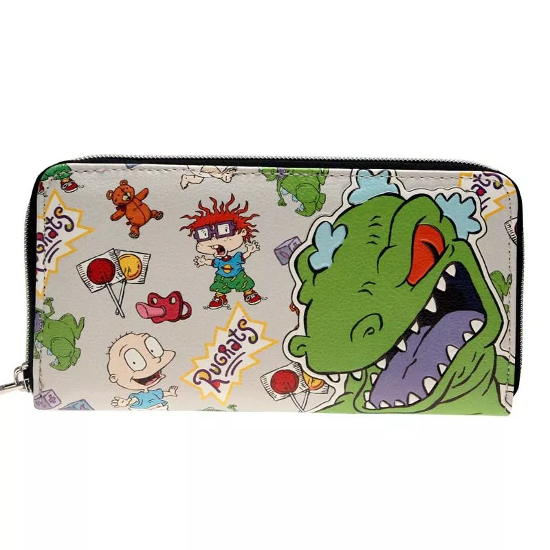 Carteira Rugrats Dinossauro Retangular Feminina Zíper