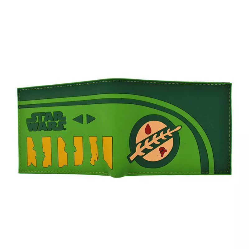 carteira star wars emblema verde Carteira Anime Danganronpa Botão Carteira Bolsa Colorida Impresso com Monokuma