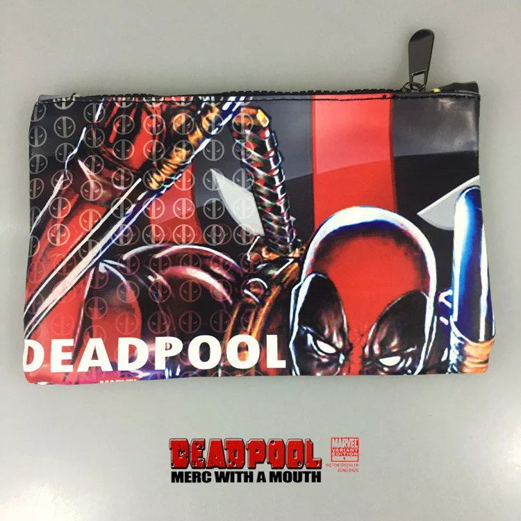 carteira super herois hq deadpool Action Figure Deadpool Marvel X-Men Vermelho 11cm