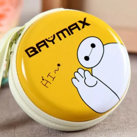 case baymax 4 Estojo Kawaii simples grade dot saco de lápis de lona papelaria armazenamento organizador lápis caso escola fornecimento