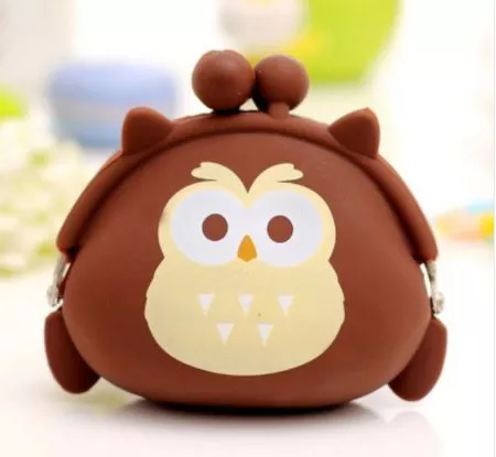 case coruja Estojo Kawaii simples grade dot saco de lápis de lona papelaria armazenamento organizador lápis caso escola fornecimento