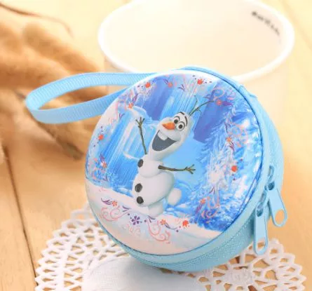 case frozen uma aventura congelante Estojo Kawaii simples grade dot saco de lápis de lona papelaria armazenamento organizador lápis caso escola fornecimento