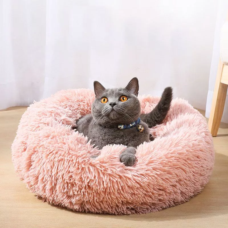 cat bed house round long plush super soft pet dog bed winter warm sleeping bag puppy Hamster House Guinea Pig Accessories Hamster Cotton House Small Animal Nest Winter Warm For Rodent/Guinea Pig/Rat/Hedgehog