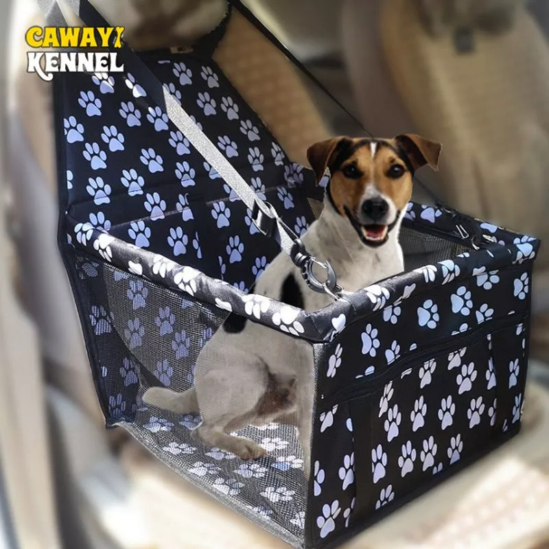 cawayi kennelwaterproof printing breathable reinforcement pet car seat front seat CAWAYI KENNELWaterproof Printing Breathable Reinforcement Pet Car Seat Front Seat Protection Cat Dog Foldable Portable Transport