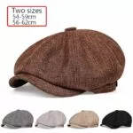 Chapéu boina masculino casual newsboy chapéu primavera e outono retro boina chapéu selvagem casual chapéus unissex selvagem octogonal boné