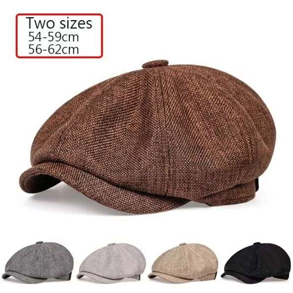 chapeu boina masculino casual newsboy chapeu primavera e outono retro boina chapeu Chapéu boina masculino casual newsboy chapéu primavera e outono retro boina chapéu selvagem casual chapéus unissex selvagem octogonal boné