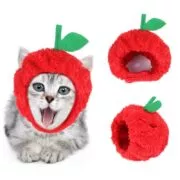 Chapéu de pelúcia fantasiar-se apple cocar gato fantasiar-se chapéu orvalho orelhas gato chapelaria