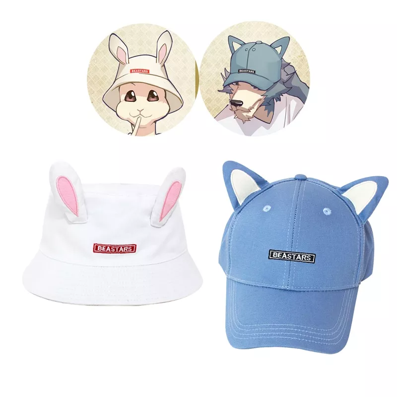 chapeu do anime beastars chapeu engracado do anime legosi haru Chapéu Kpop bangtan meninos moda boné de pesca pescador caminhadas ao ar livre legal unisex balde chapéu suga mesmo chapéu de pesca sol