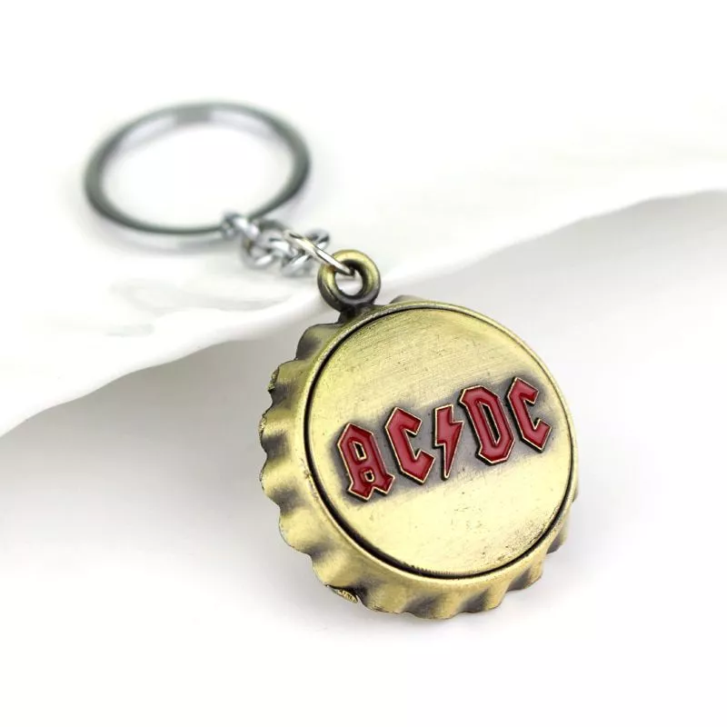 Chaveiro AC/DC Banda Rock Música Logo Dourado
