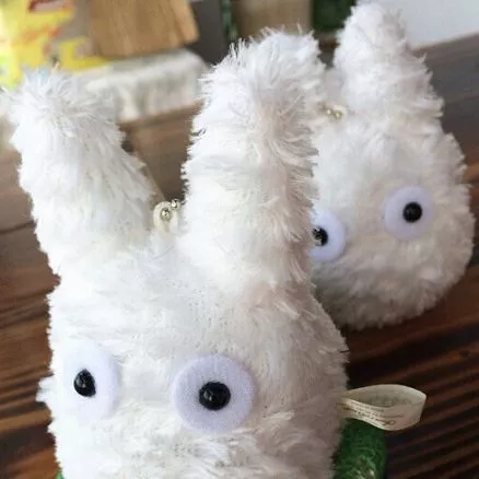 Chaveiro Anime TOTORO Pelúcia Branco