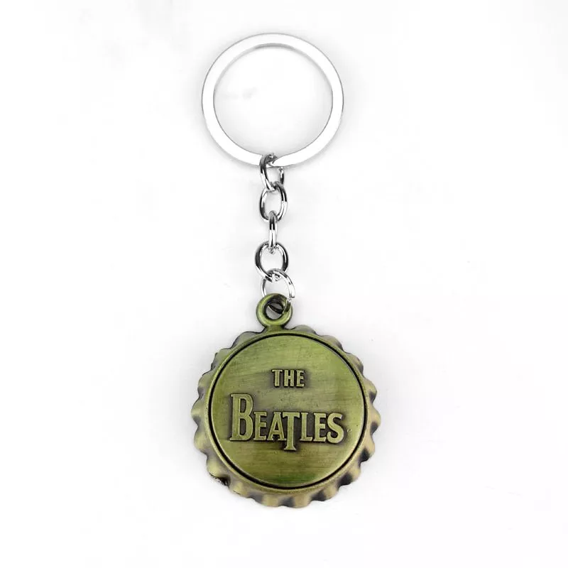Chaveiro Beatles Banda Rock Música Logo Dourado