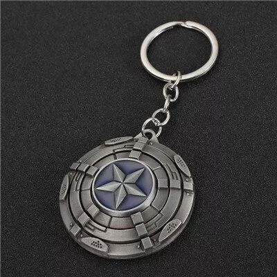 chaveiro capitao america escudo vingadores avengers ultimato prata Colar Star wars death star colar planeta superfície logotipo pingente estrela da morte colar banhado a prata pingente para mulher & homem