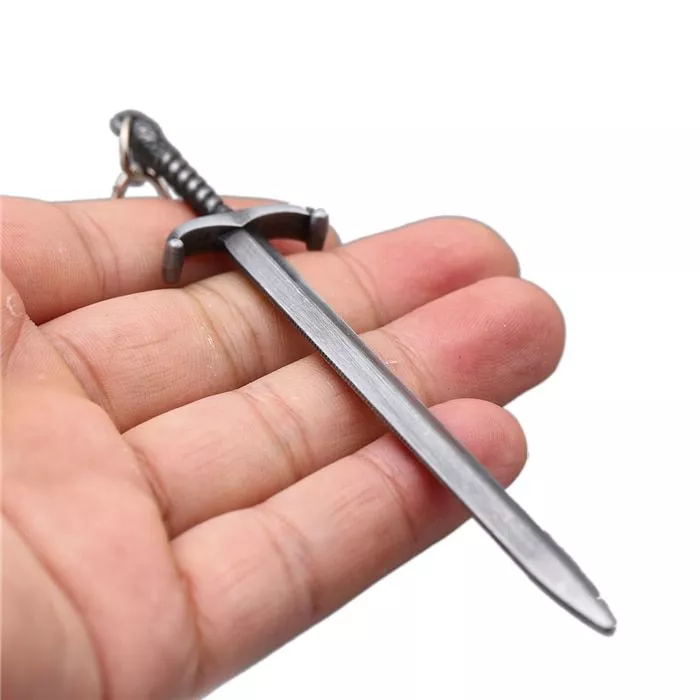 chaveiro espada prata 12cm Action Figure LoL League of Legends Game #91210 10cm