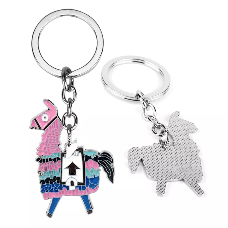 chaveiro fortnite lhama anel de liga de animal alpaca trinquete Bolsa 29cm saco de pelúcia brinquedo grande capacidade mochila kuromied lolied shouder saco boneca adorável pingente bolsa brinquedo presente da namorada