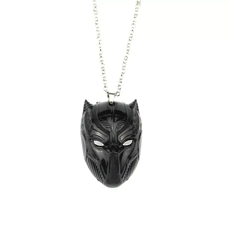 chaveiro guerra infinita pantera negra black panther 9832 Colar Marvel Black Panther Pantera Negra Wakanda Rei Prata