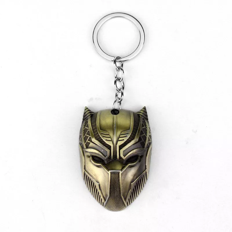 Chaveiro Guerra Infinita Pantera Negra Black Panther Dourado