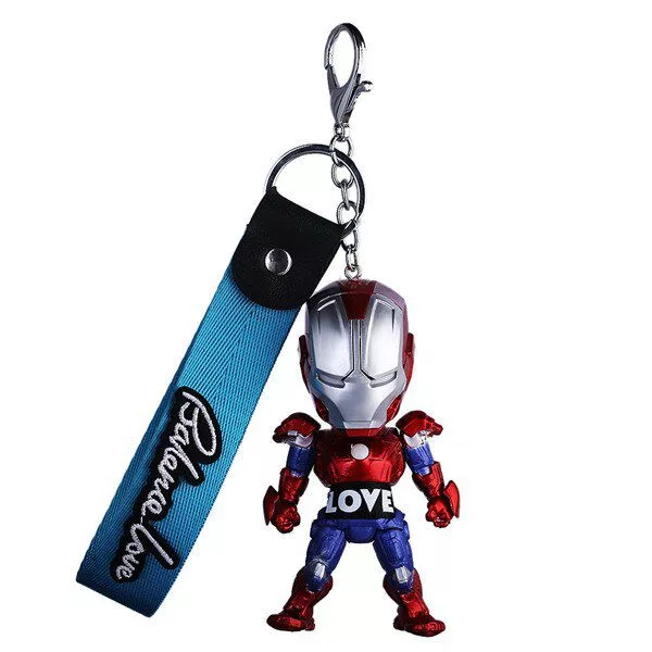 chaveiro homem de ferro iron man vingadores avengers marvel prata azul Chaveiro Homem de Ferro Iron Man Vingadores Avengers Marvel Patriot