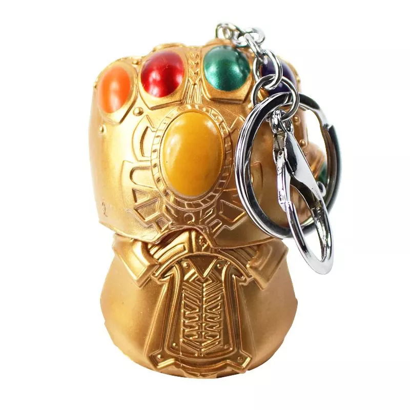 Chaveiro Marvel Vingadores Guerra Infinita Punho Thanos Ouro