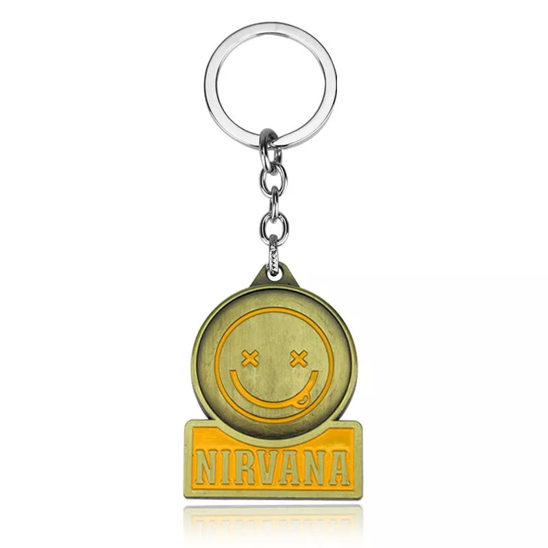 Chaveiro Nirvana Banda Rock Música Logo Amarelo
