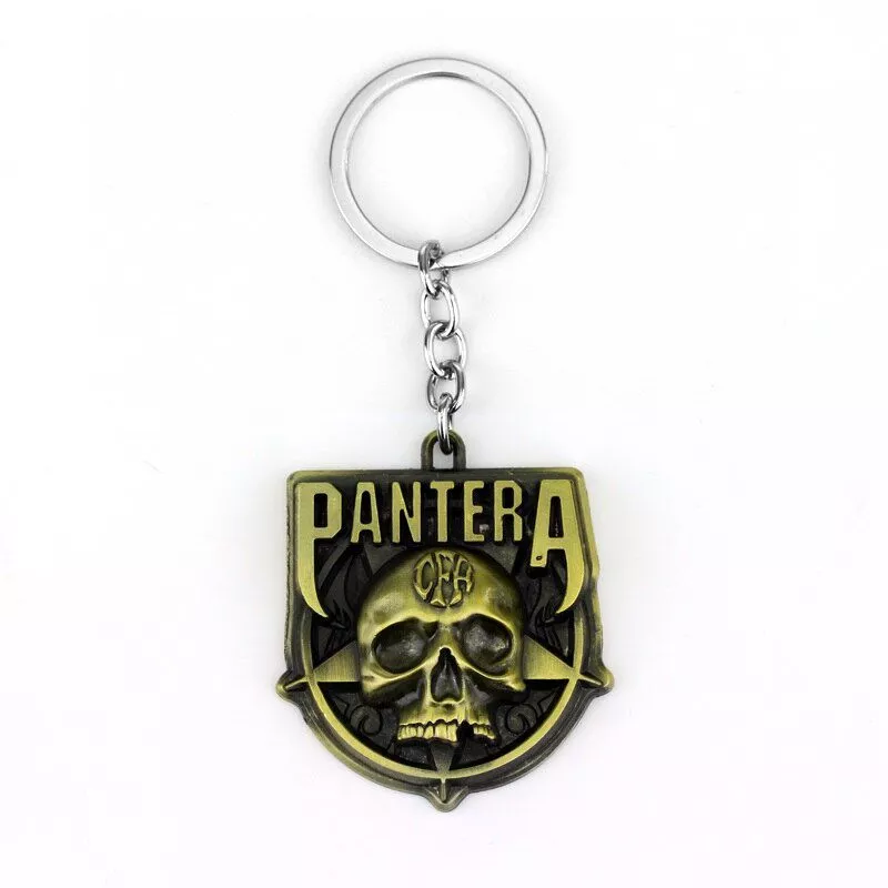 Chaveiro Pantera Banda Rock Música Logo Dourado