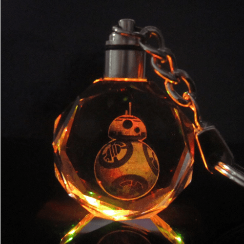 Chaveiro Star Wars BB-8 LED Brilho