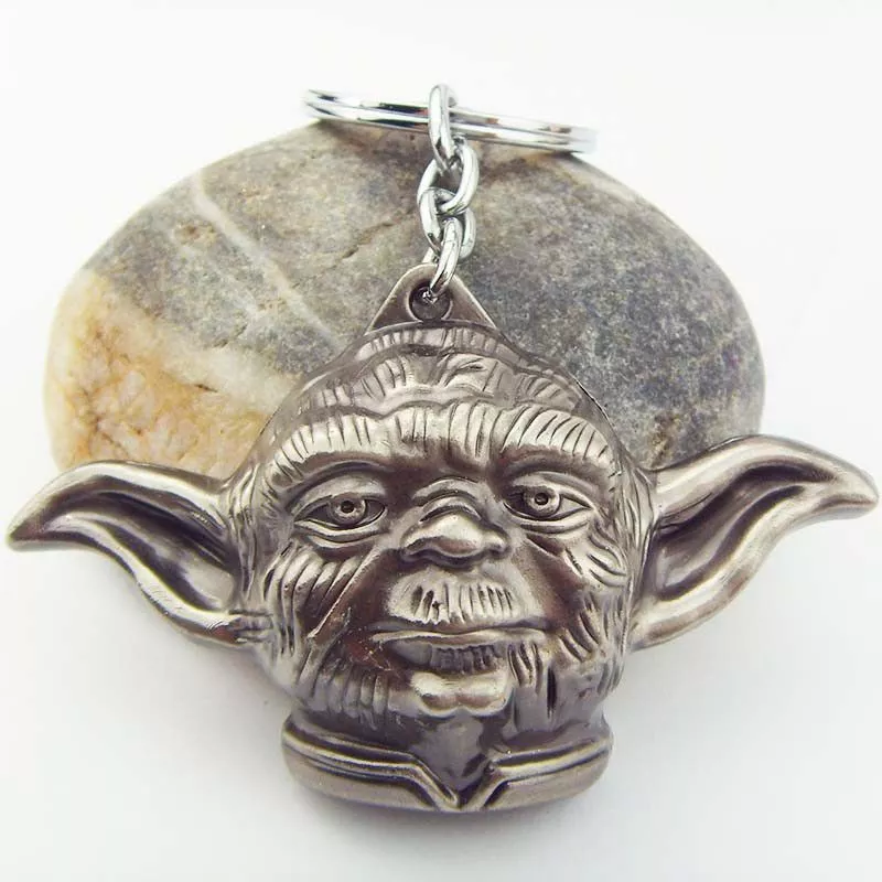 Chaveiro Star Wars Yoda Cinza Chumbo