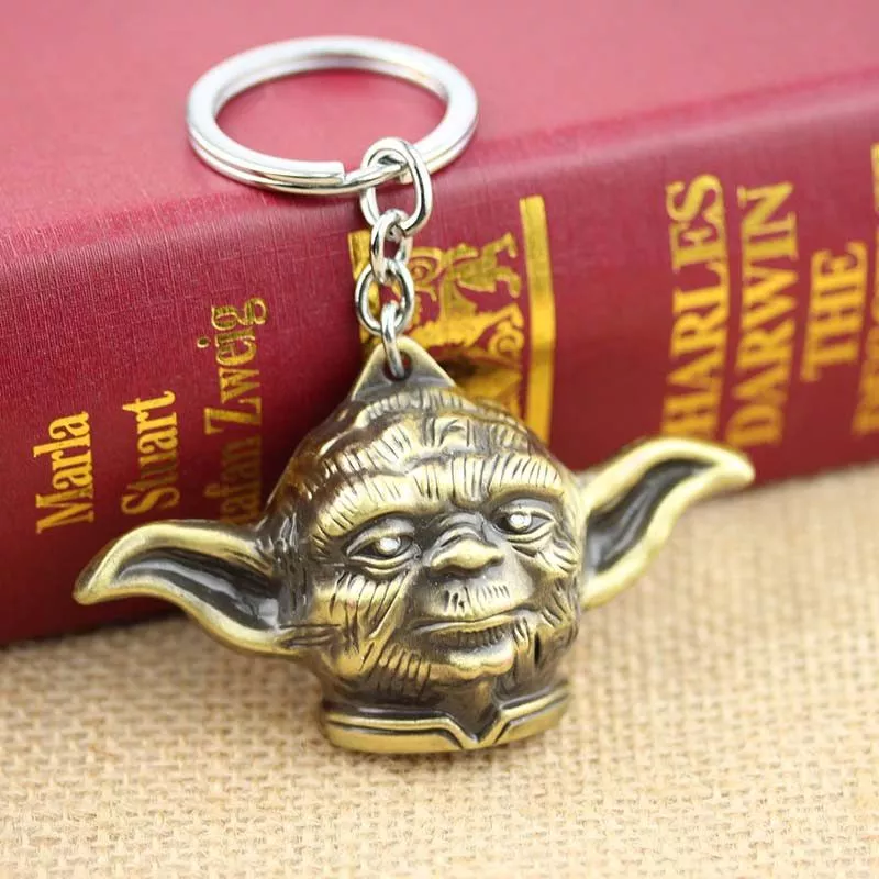Chaveiro Star Wars Yoda Ouro Envelhecido
