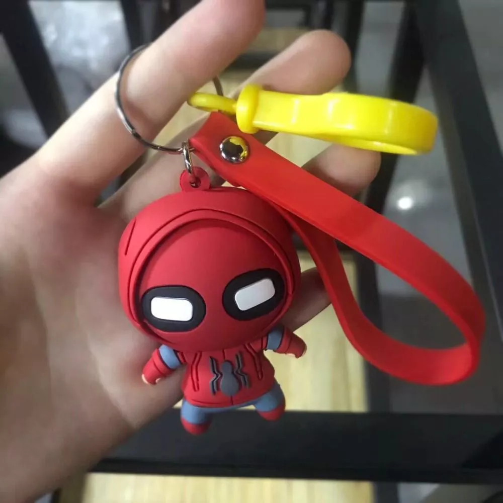 chaveiro super heroi homem aranha spider man marvel vingadores avengers Pelúcia 14cm Super Mario Bros bomba pelúcia bonecas de pelúcia yoshi pingente de pelúcia brinquedos de pelúcia chaveiro