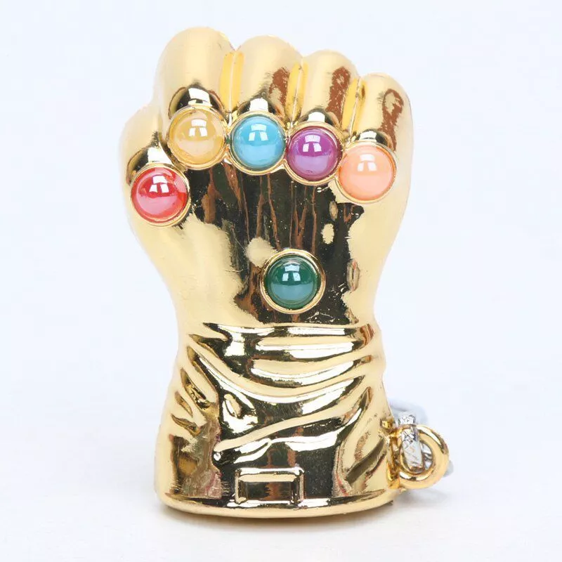 chaveiro thanos manopla fechada vingadores avengers ultimato dourado 1963 Brinco de orelha, moda punk estilo caveira mão espinha mangas de orelha dourado brincos clipe para mulheres sem piercing falso cartilagem brinco