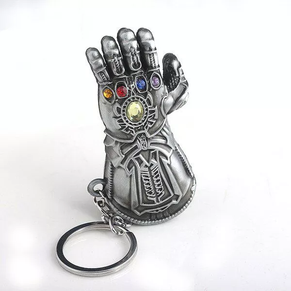 chaveiro thanos manopla vingadores avengers ultimato prata Anel Vingadores Thanos Infinito Guerra Cosplay 18mm Acessórios Anel de Dedo Para Homens Adultos Mulher Cosplay