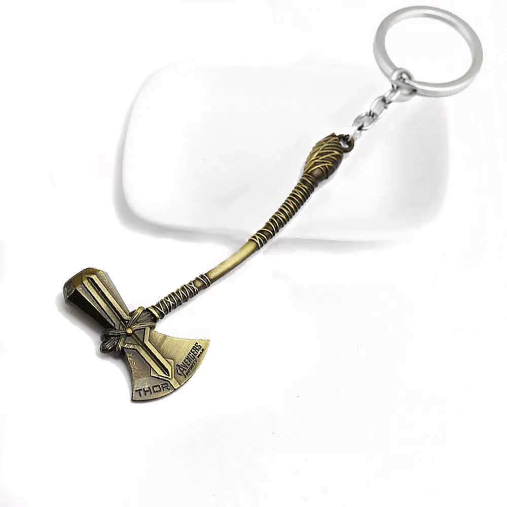 chaveiro thor machado vingadores avengers ultimato dourado Brinco de orelha, moda punk estilo caveira mão espinha mangas de orelha dourado brincos clipe para mulheres sem piercing falso cartilagem brinco