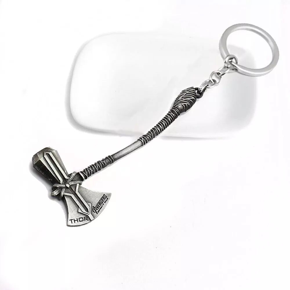 chaveiro thor machado vingadores avengers ultimato prata Colar Machado de ares viking longo homens colares pingentes corrente punk para namorado masculino jóias de aço inoxidável criatividade presente atacado