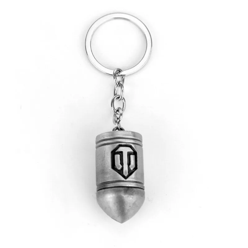 Chaveiro World of Tanks Bala Prata Game