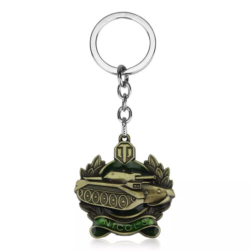 Chaveiro World of Tanks Tanque Logo Dourado Game